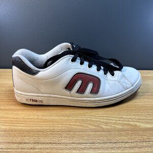 Vintage Etnies Callicut Men's US 9.5 White Chunky‎ Skate Shoes Y2K Trashed Worn